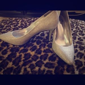 Sparkly high heel shoes